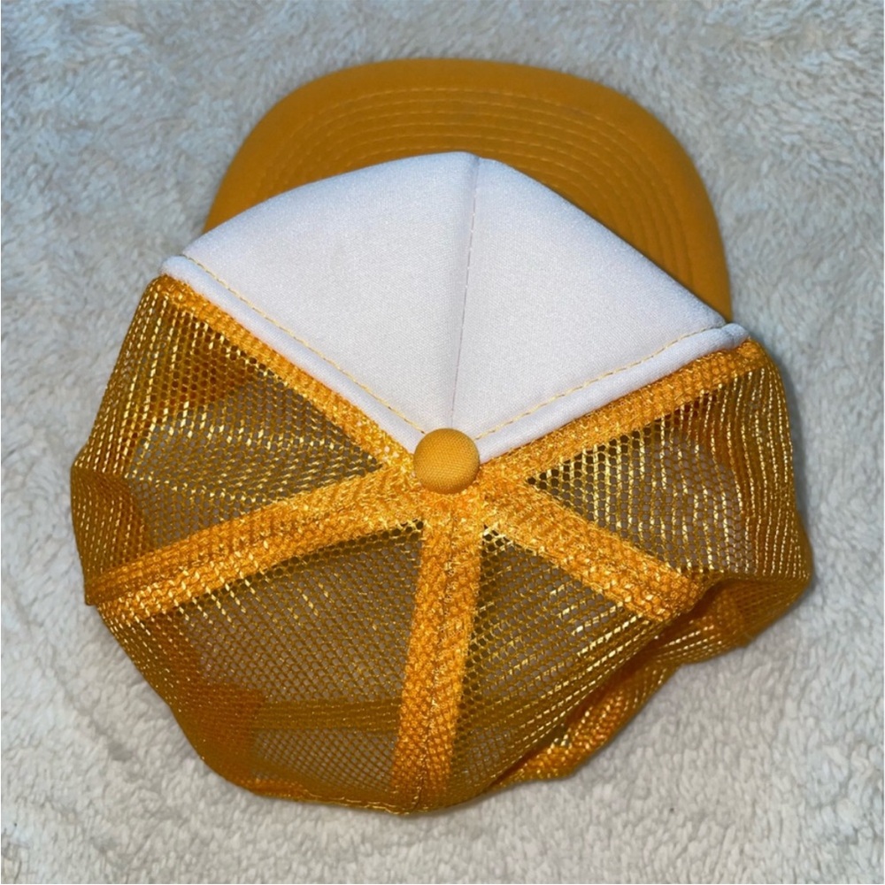 A$AP Ferg Graphic Yellow and White Trucker Hat Cap One Size Adjustable - Picture 3 of 5